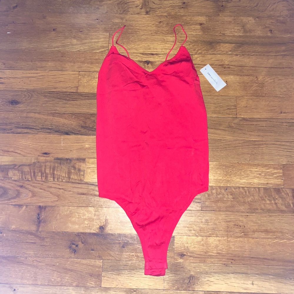 Red bodysuit